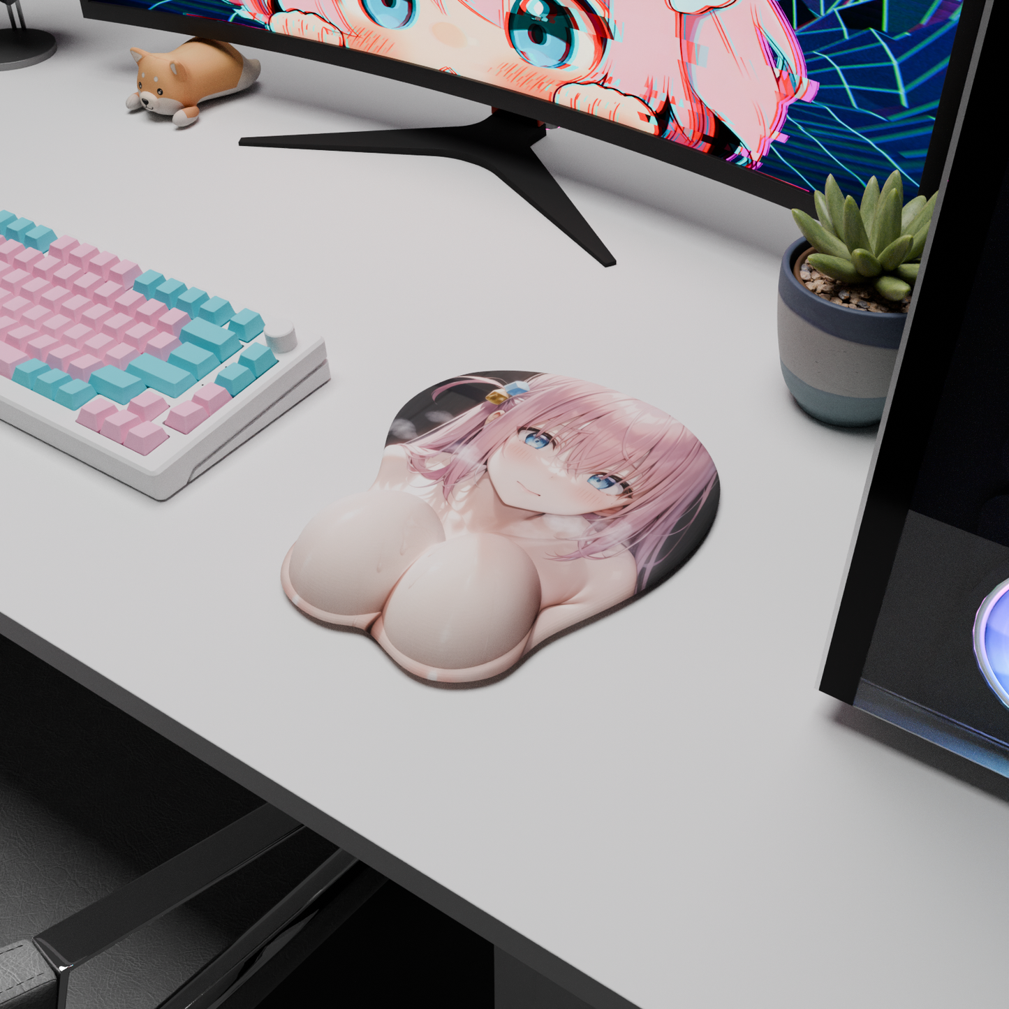 The "Shy Guitarist" Waifu Mousepad | Style E