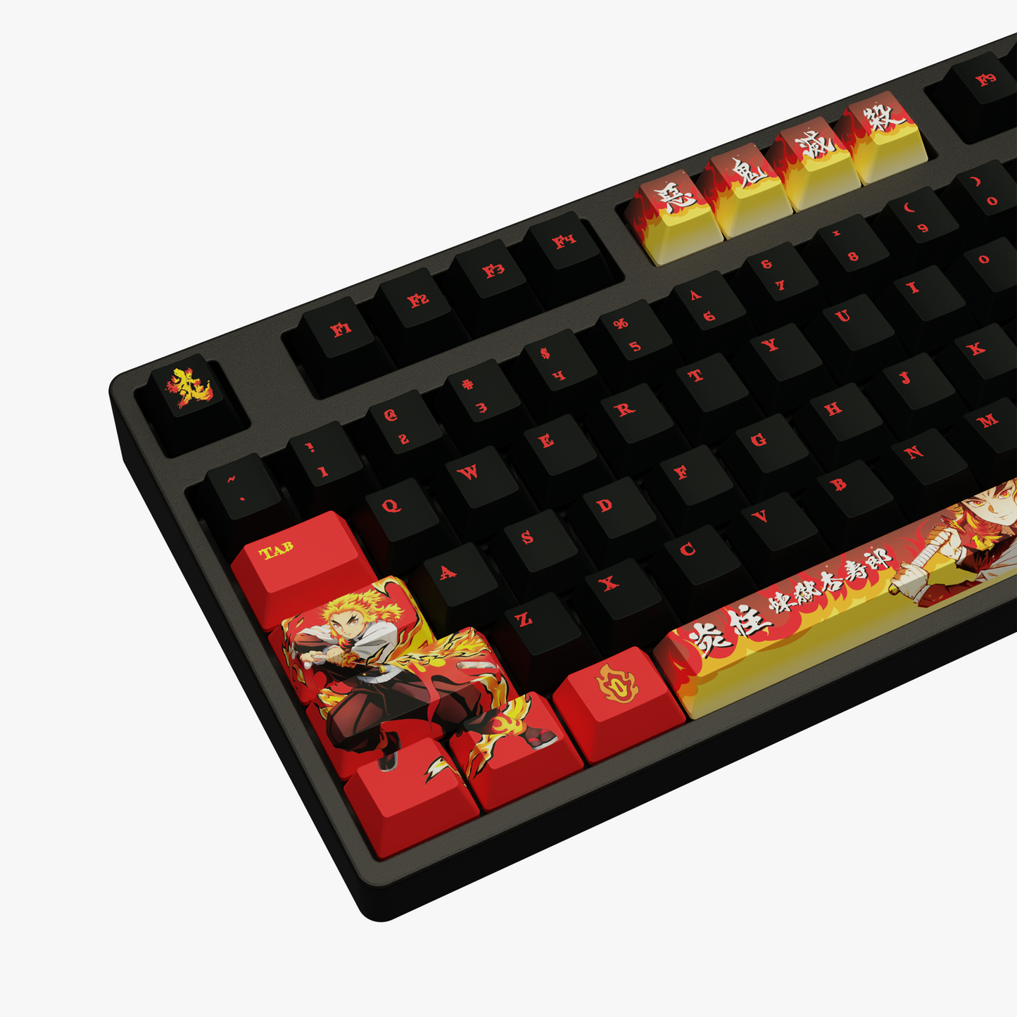 The "Flame Hashira" Husbando Keycaps Set