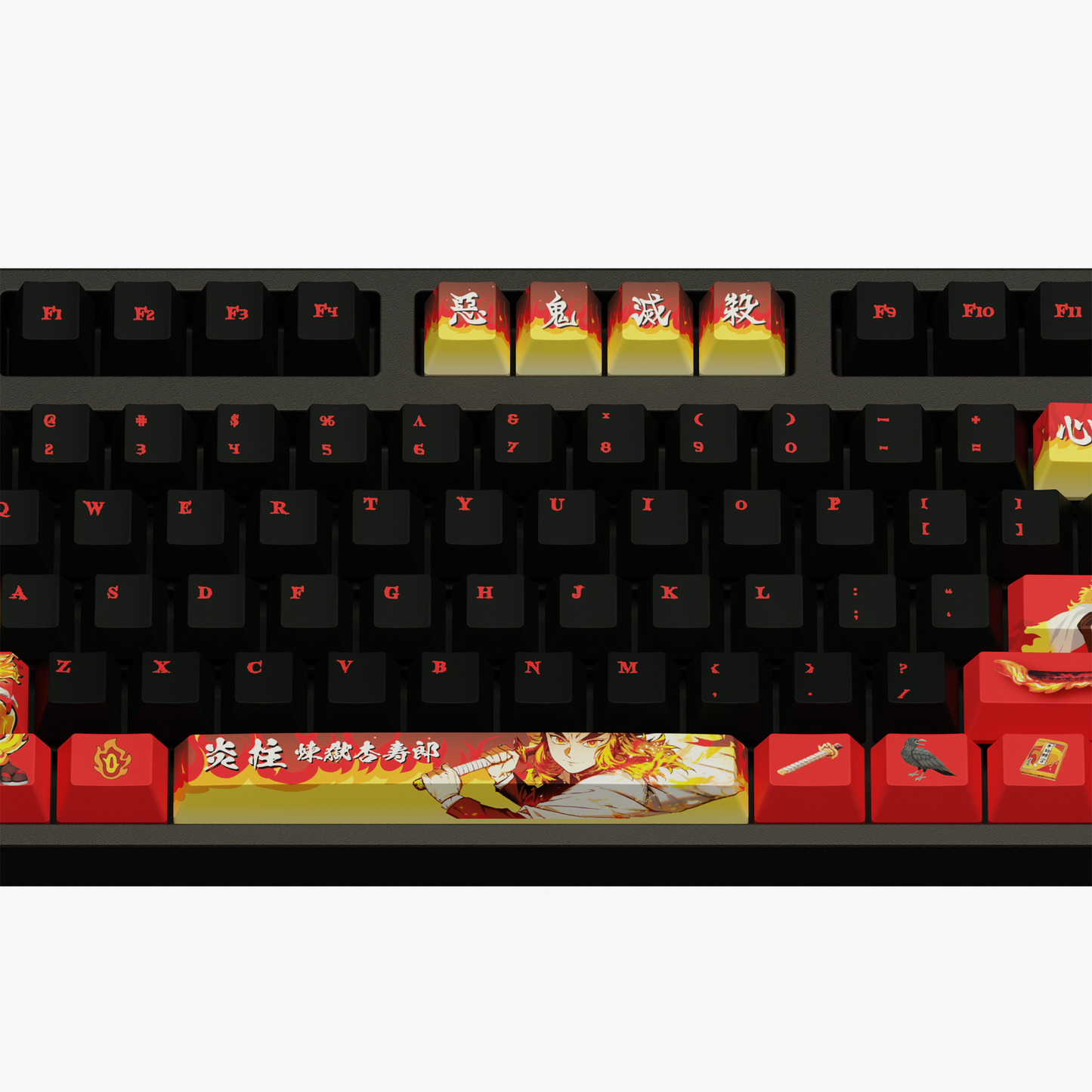 The "Flame Hashira" Husbando Keycaps Set
