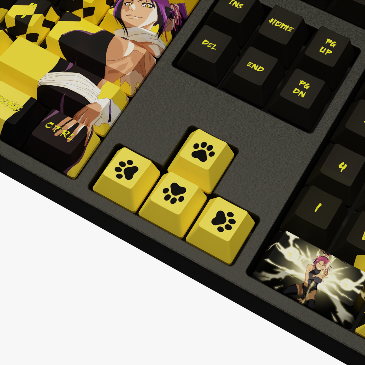The "Flash Goddess" Waifu Keycaps Set
