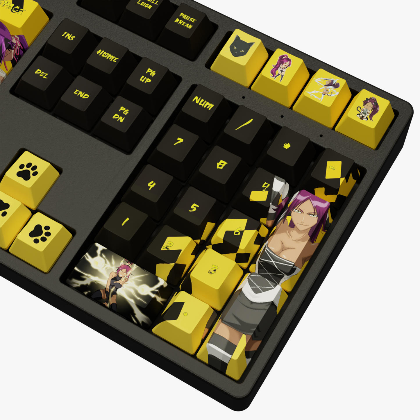 The "Flash Goddess" Waifu Keycaps Set