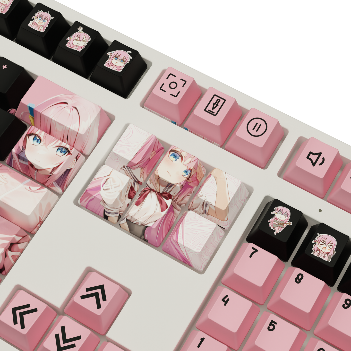 The "Shy Guitarist" Waifu Keyboard