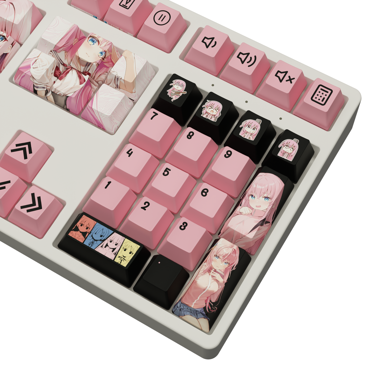 The "Shy Guitarist" Waifu Keyboard