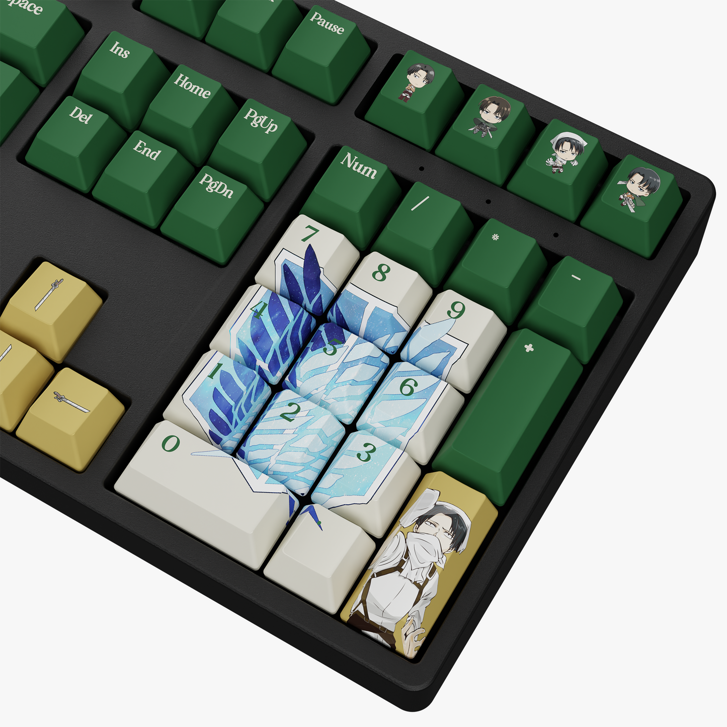 The "Humanity's Strongest" Husbando Keycaps Set