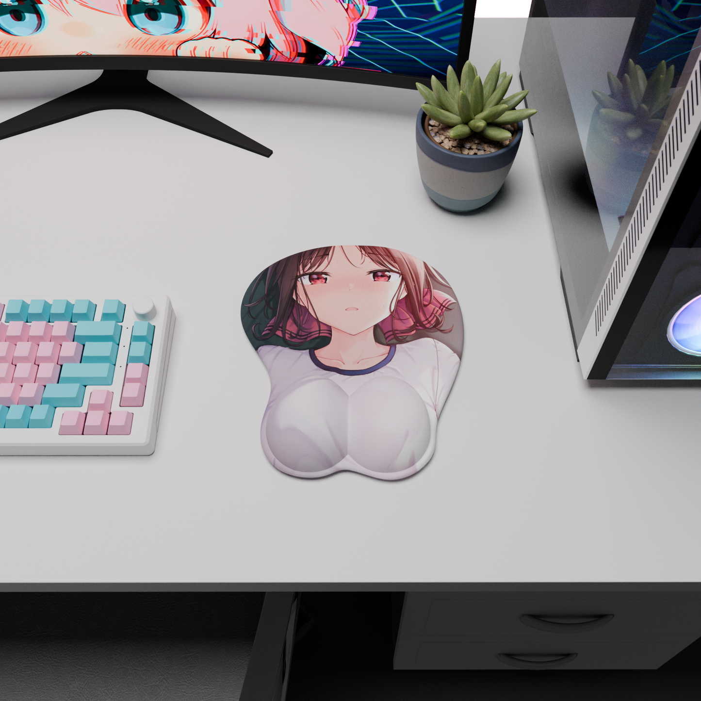 The "Princess Muscle" Waifu Mousepad | Style B