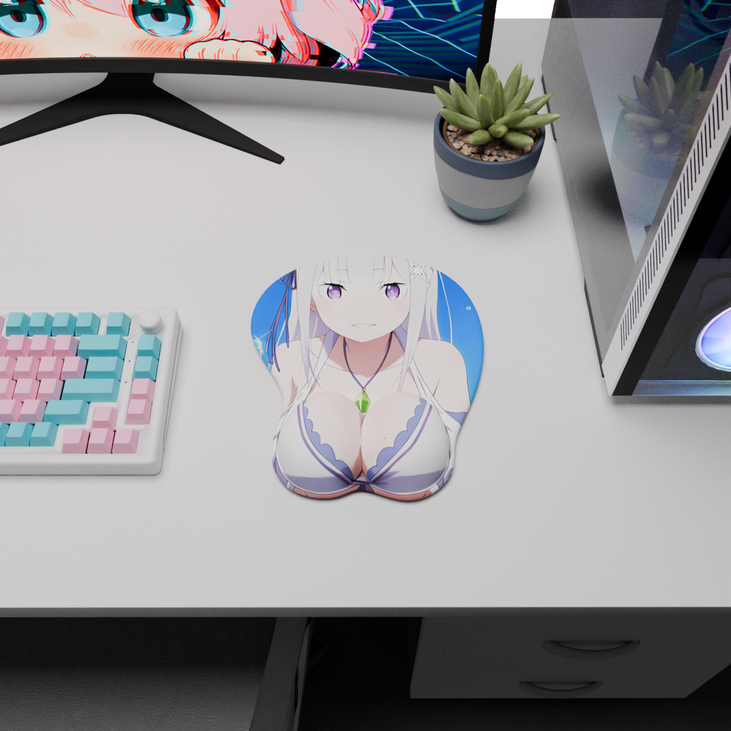 The "Frozen Elegance" Waifu Mousepad | Style C