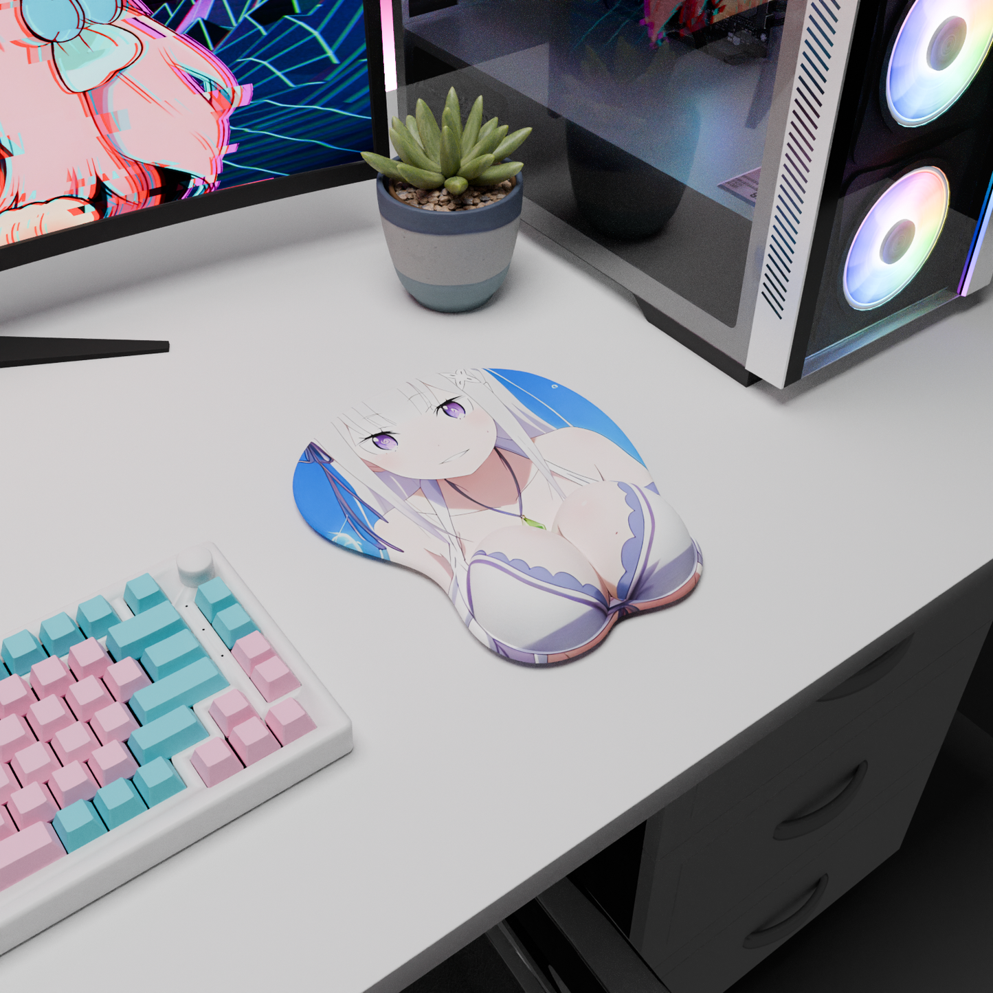 The "Frozen Elegance" Waifu Mousepad | Style C