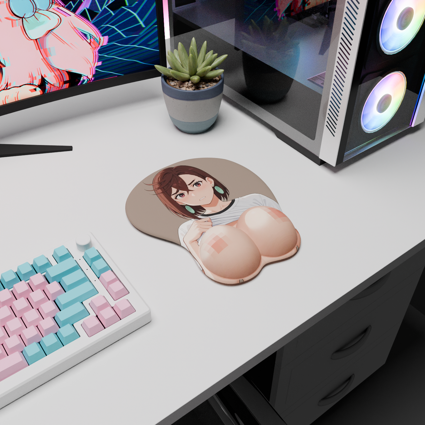 The "Psychic Power" NSFW Waifu Mousepad | Style C