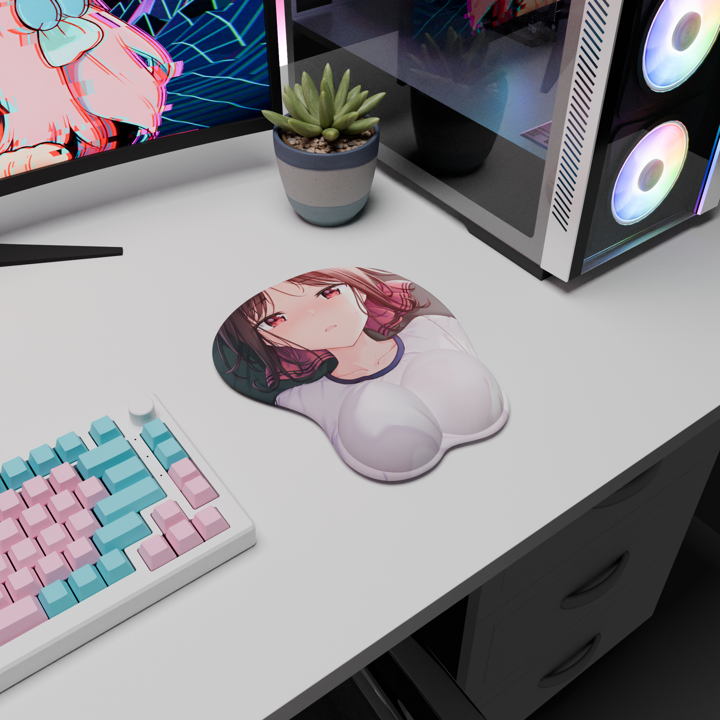 The "Princess Muscle" Waifu Mousepad | Style B