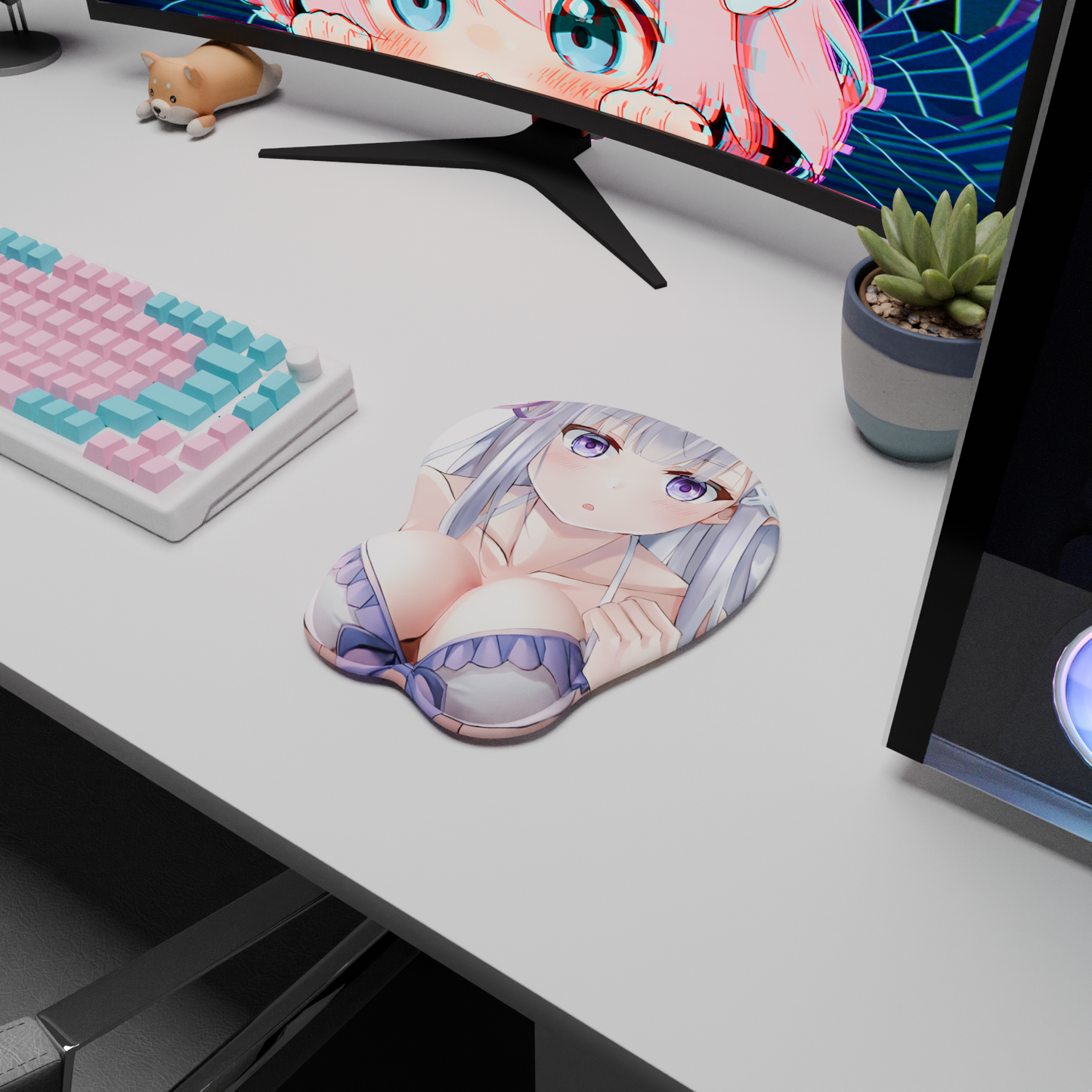 The "Frozen Elegance" Waifu Mousepad | Style B