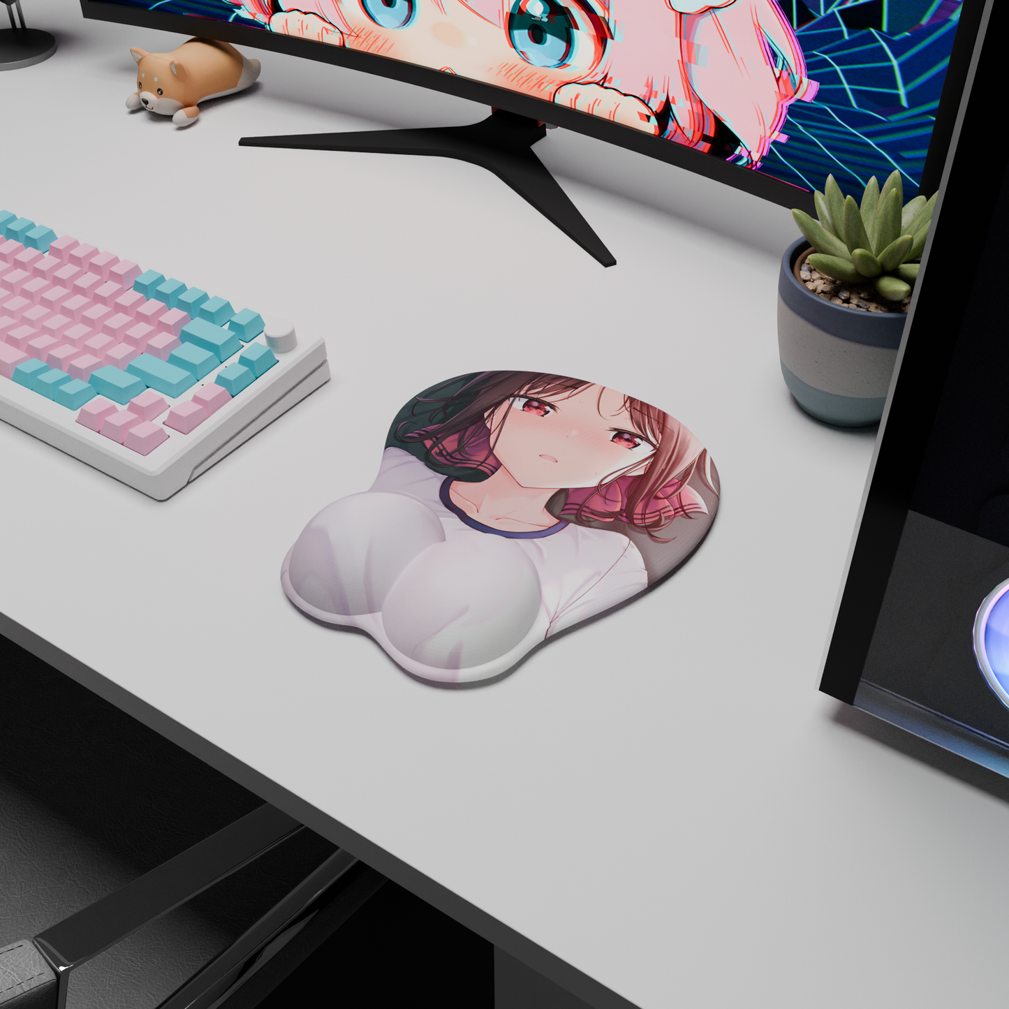 The "Princess Muscle" Waifu Mousepad | Style B