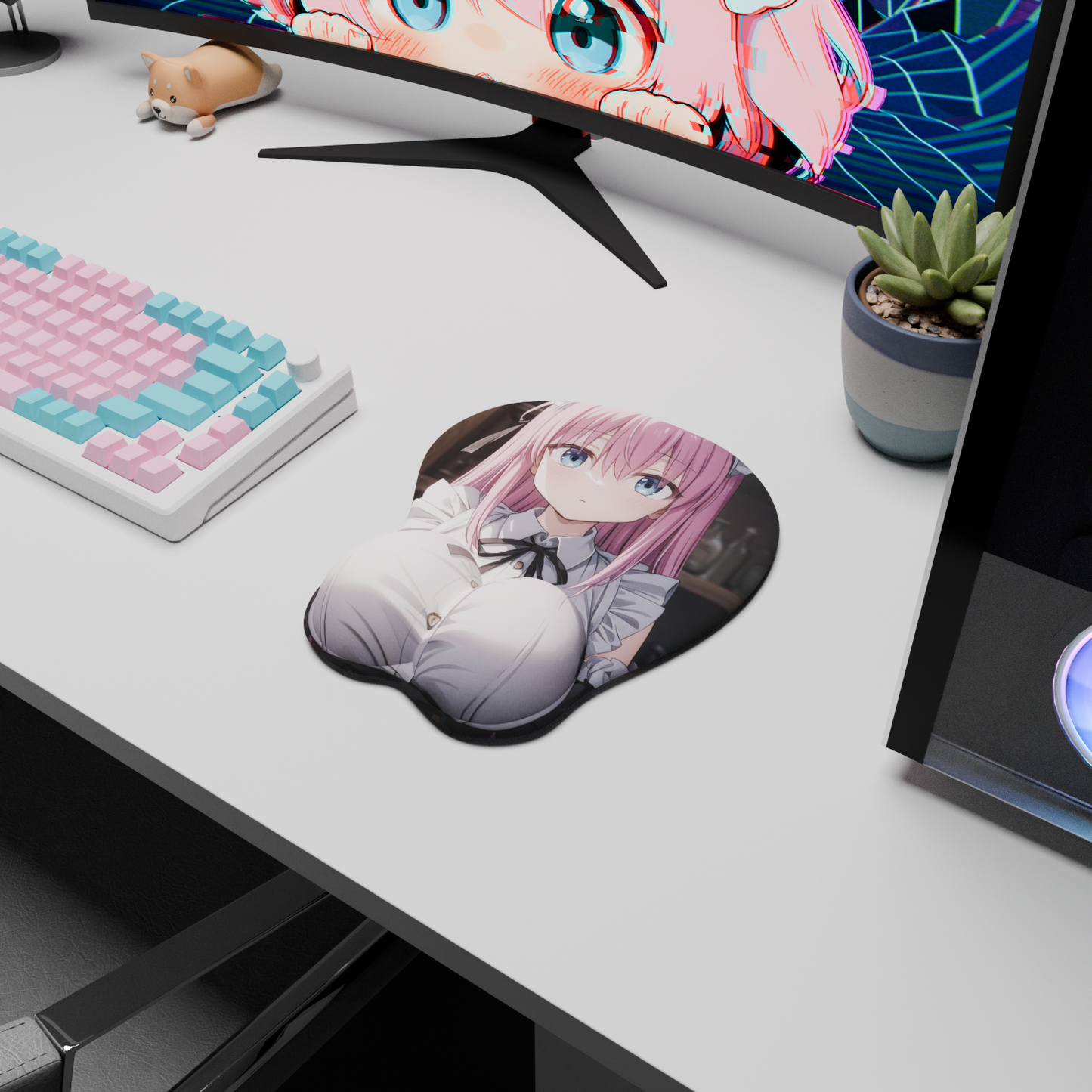 The "Shy Guitarist" Waifu Mousepad | Style D