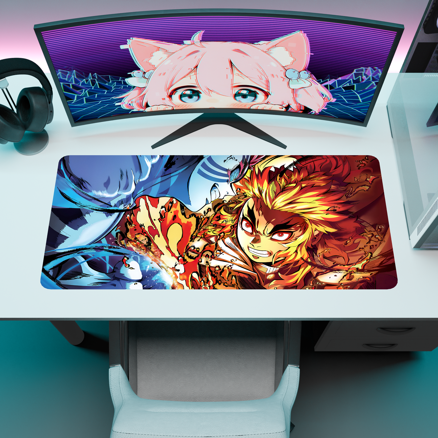 The "Flame Hashira" Husbando Deskmat | Style D