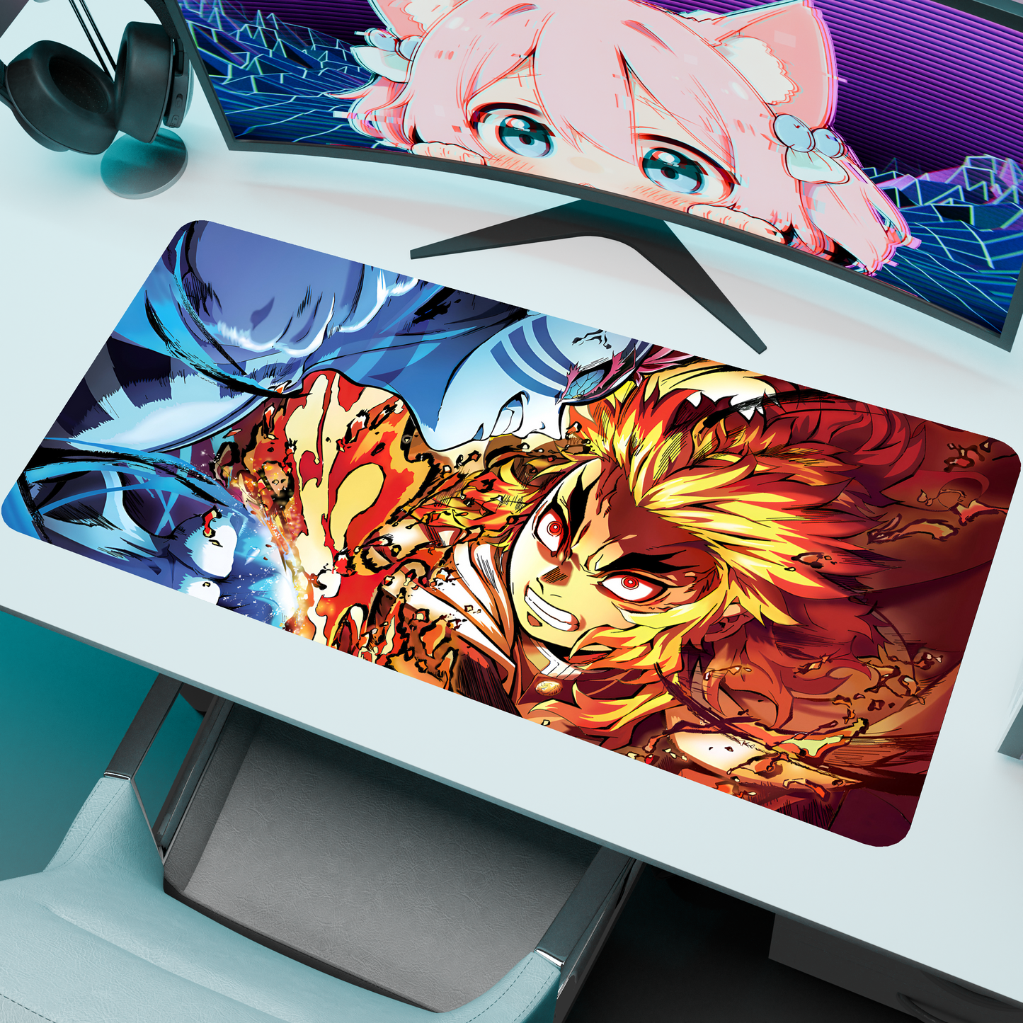 The "Flame Hashira" Husbando Deskmat | Style D