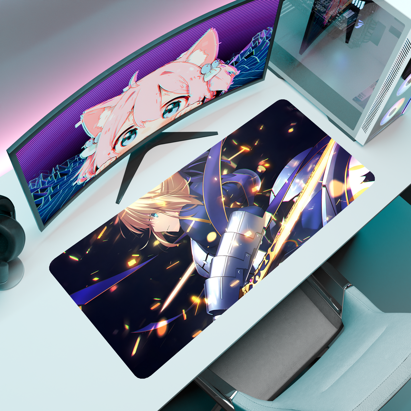 The "King of Knights" Waifu Deskmat | Style B