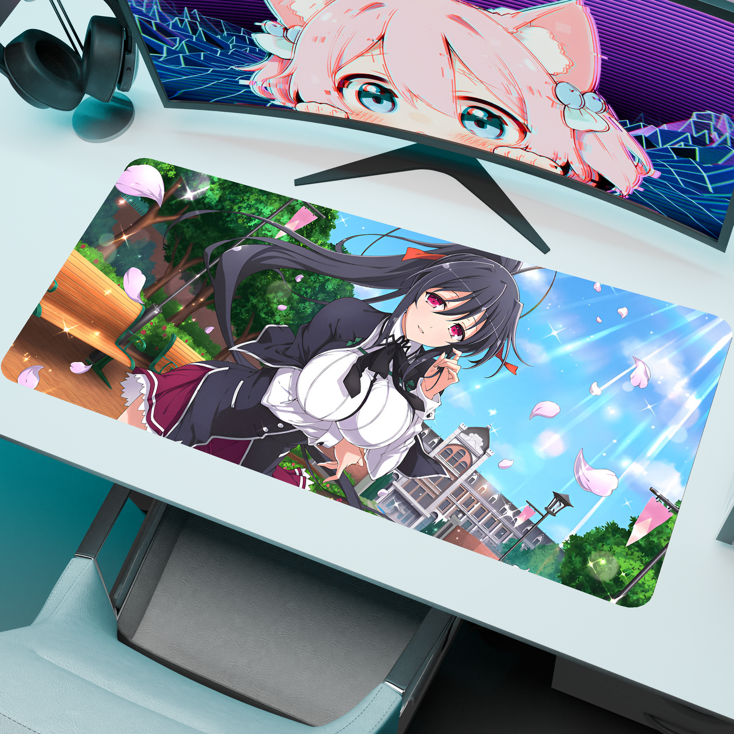 The "Priestess of Thunder" Waifu Deskmat | Style B