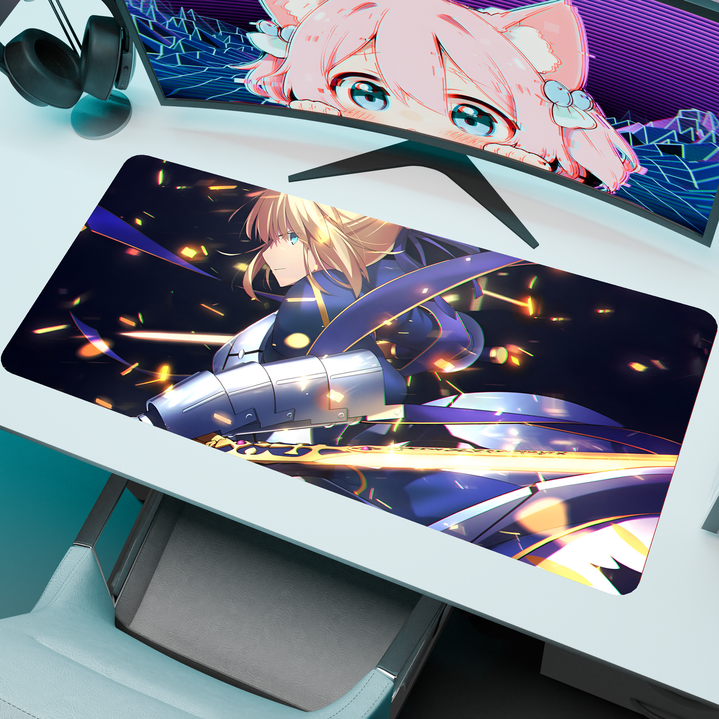 The "King of Knights" Waifu Deskmat | Style B