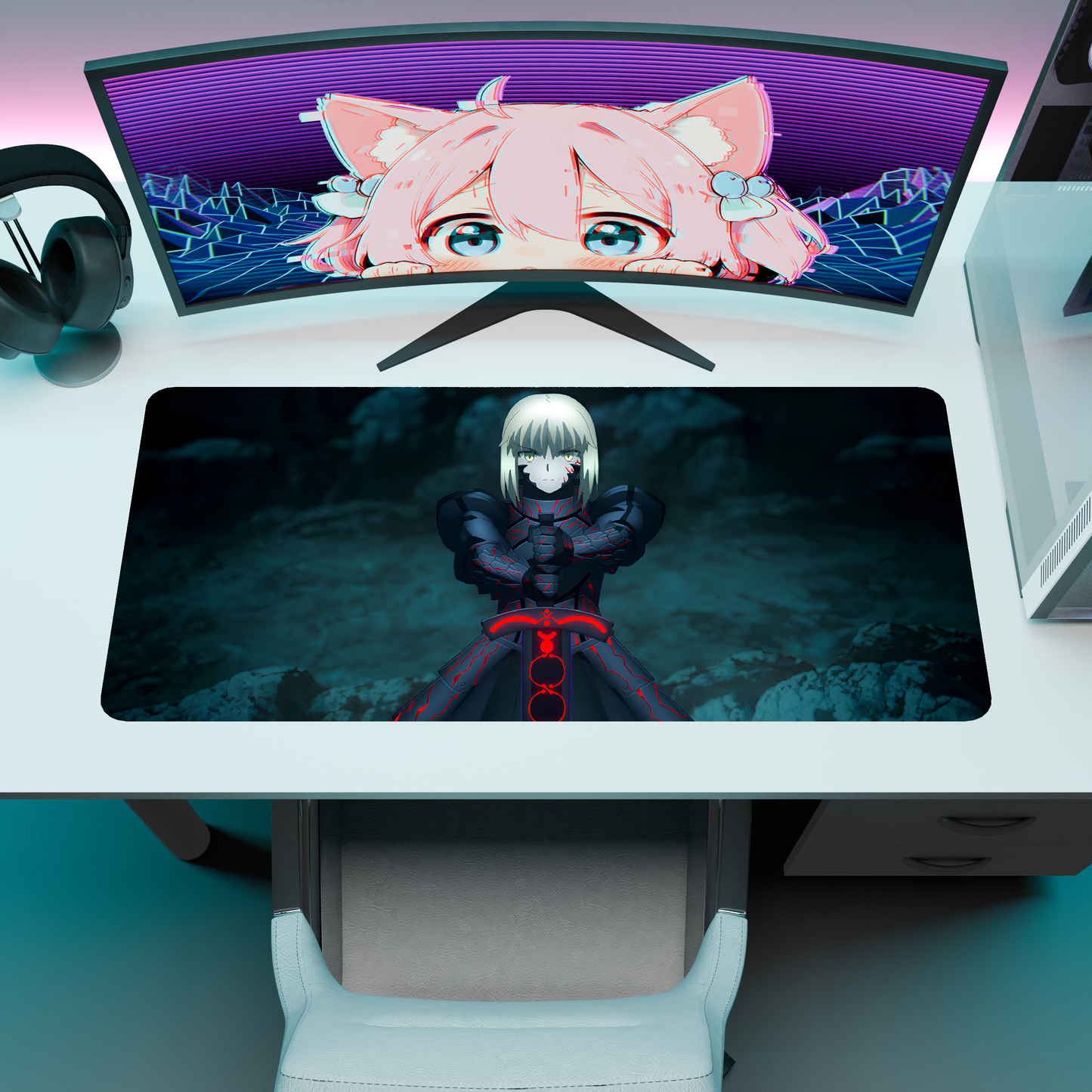 The "King of Knights" Waifu Deskmat | Style C