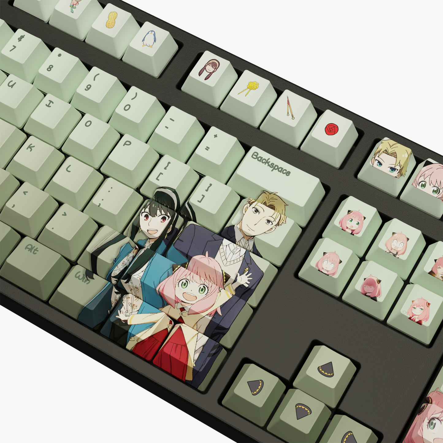 The "Spy Family" Waifu Keycaps Set