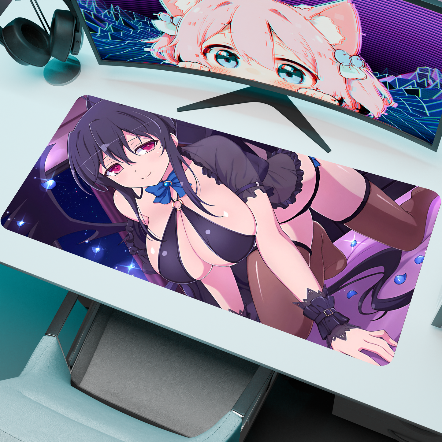 The "Priestess of Thunder" Waifu Deskmat | Style E