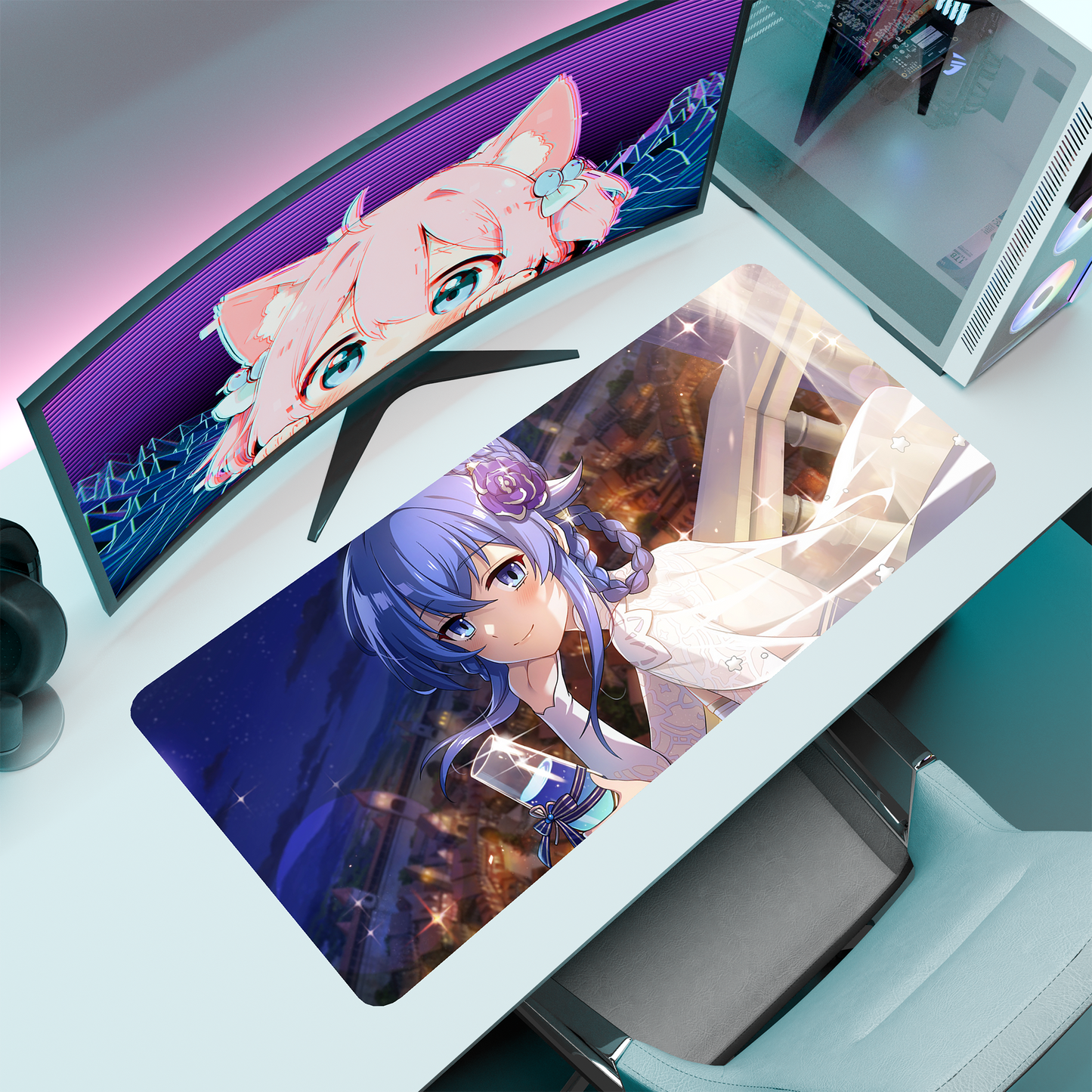 The "Water Magician" Waifu Deskmat | Style C