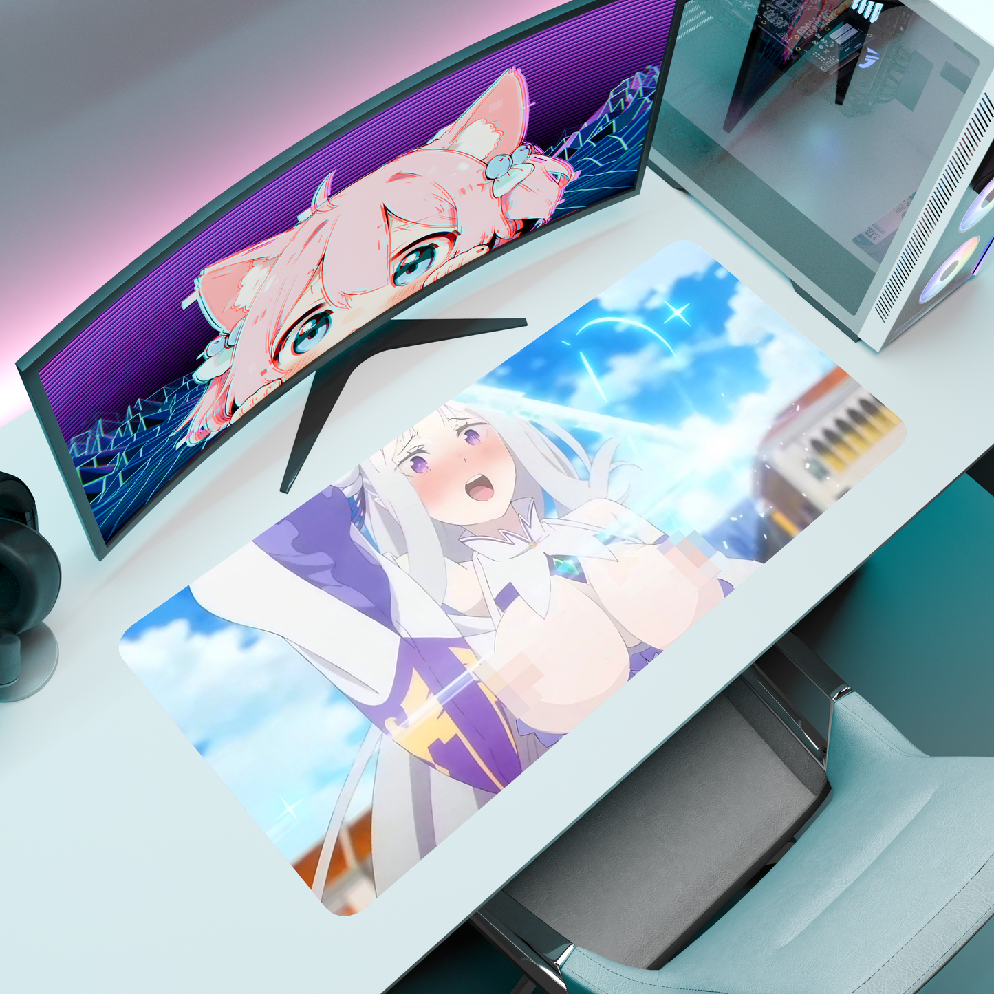 The "Frozen Elegance" NSFW Waifu Deskmat | Style E