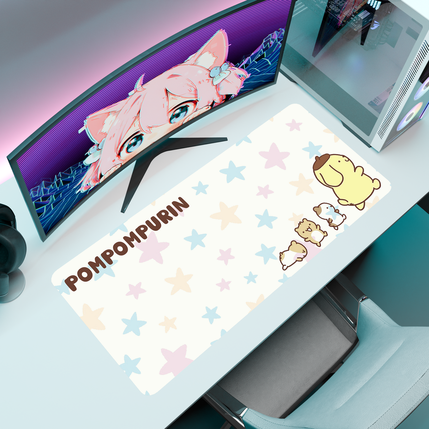 The "Pom Pom" Kawaii Deskmat | Style A