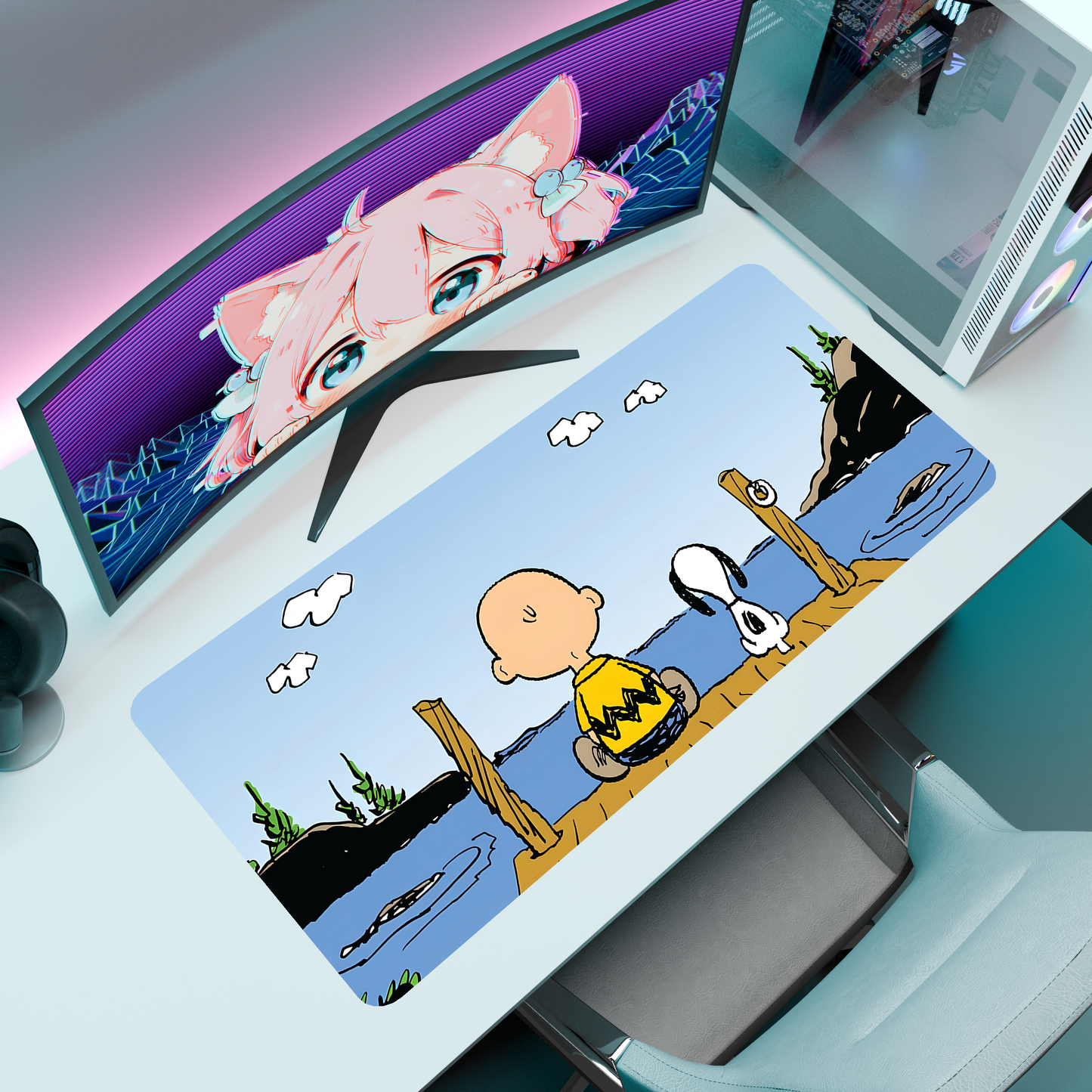 The "Cozy Doggo" Kawaii Deskmat | Style A