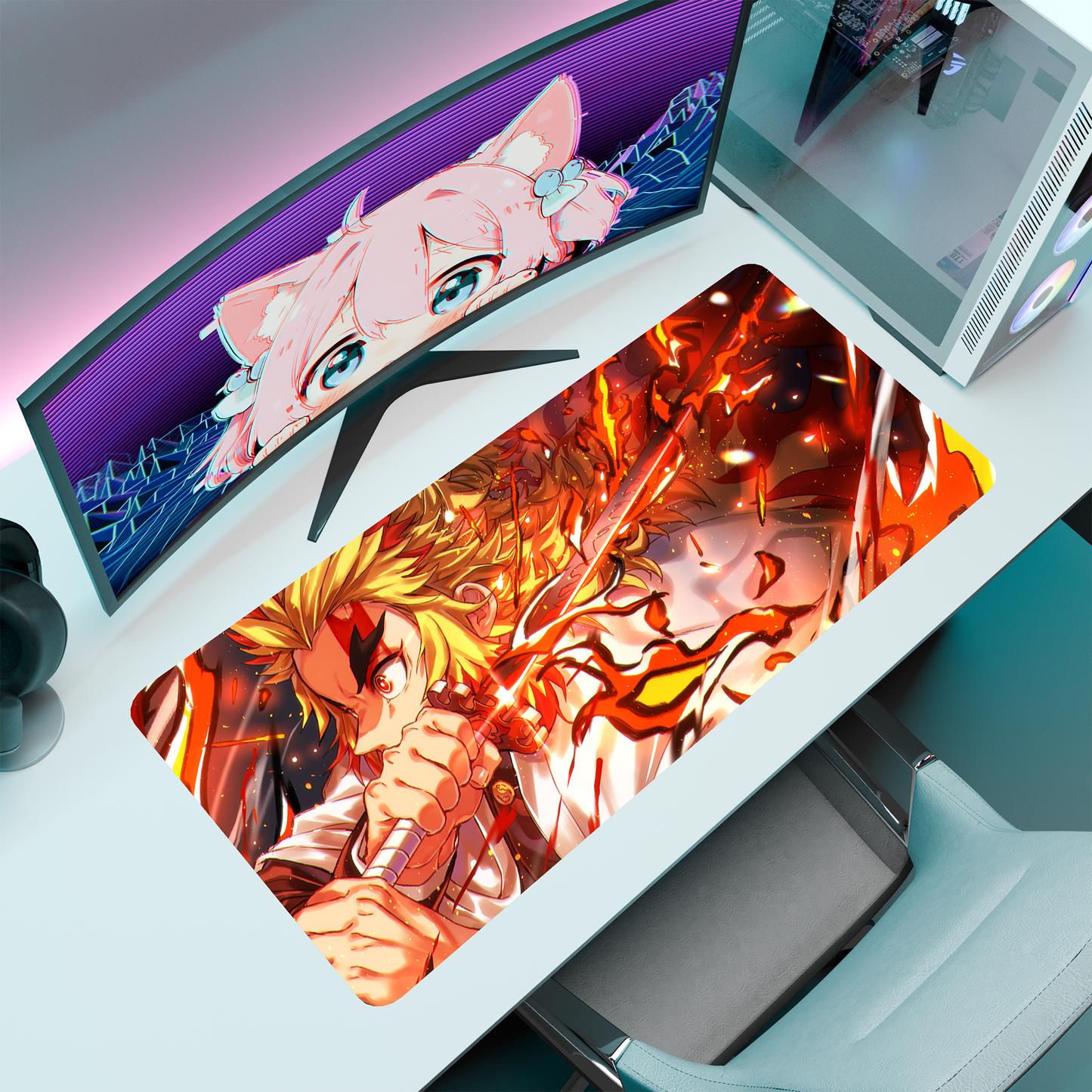 The "Flame Hashira" Husbando Deskmat | Style A