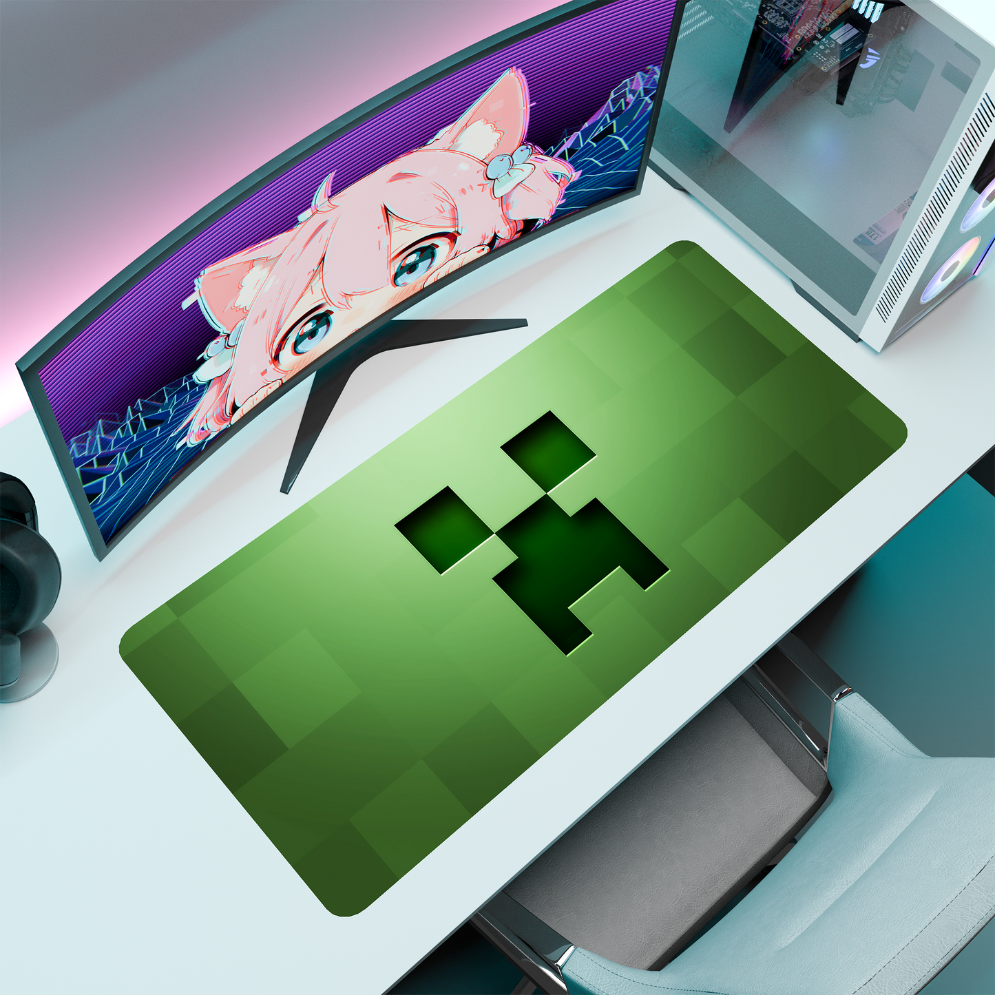 The "Pixelated Game" Kawaii Deskmat | Style D