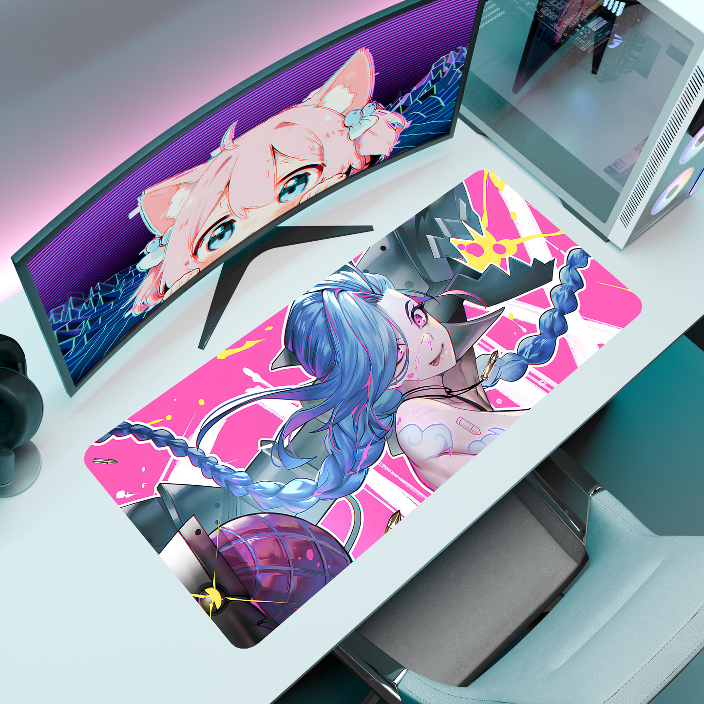 The "Boom Queen" Waifu Deskmat | Style B