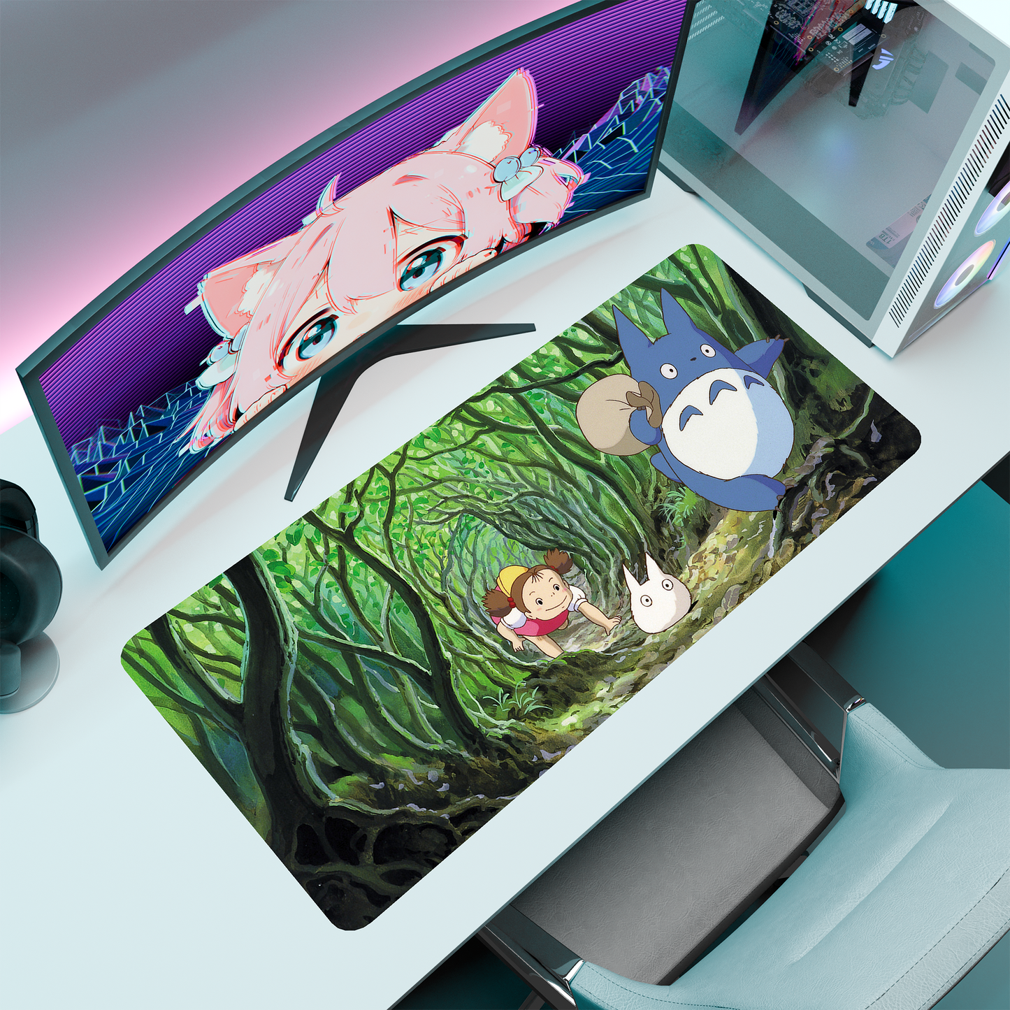 The "Chinchilla" Kawaii Deskmat | Style C