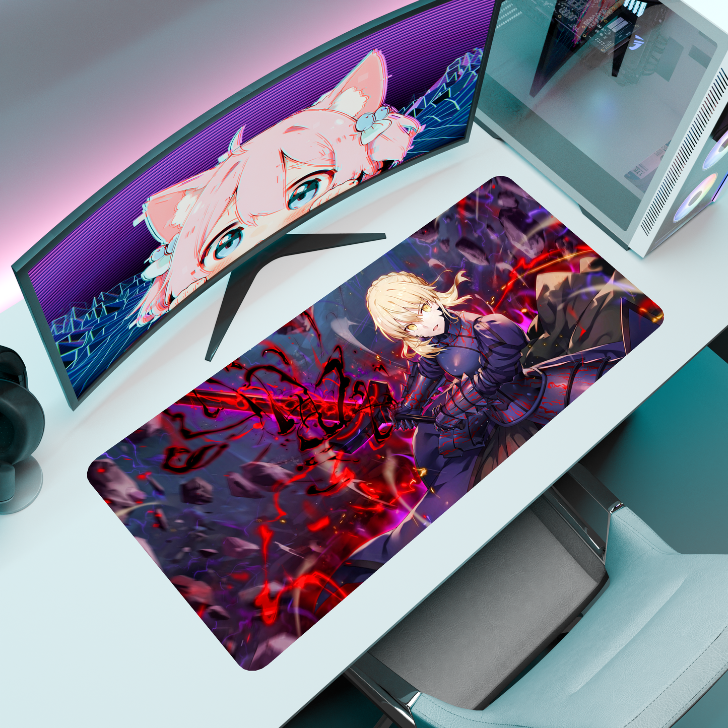 The "King of Knights" Waifu Deskmat | Style A