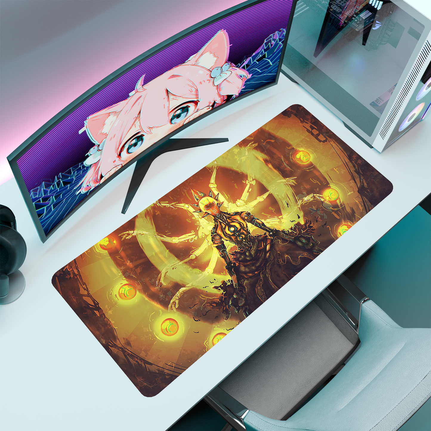 The "Wandering Guru" Husbando Deskmat | Style A