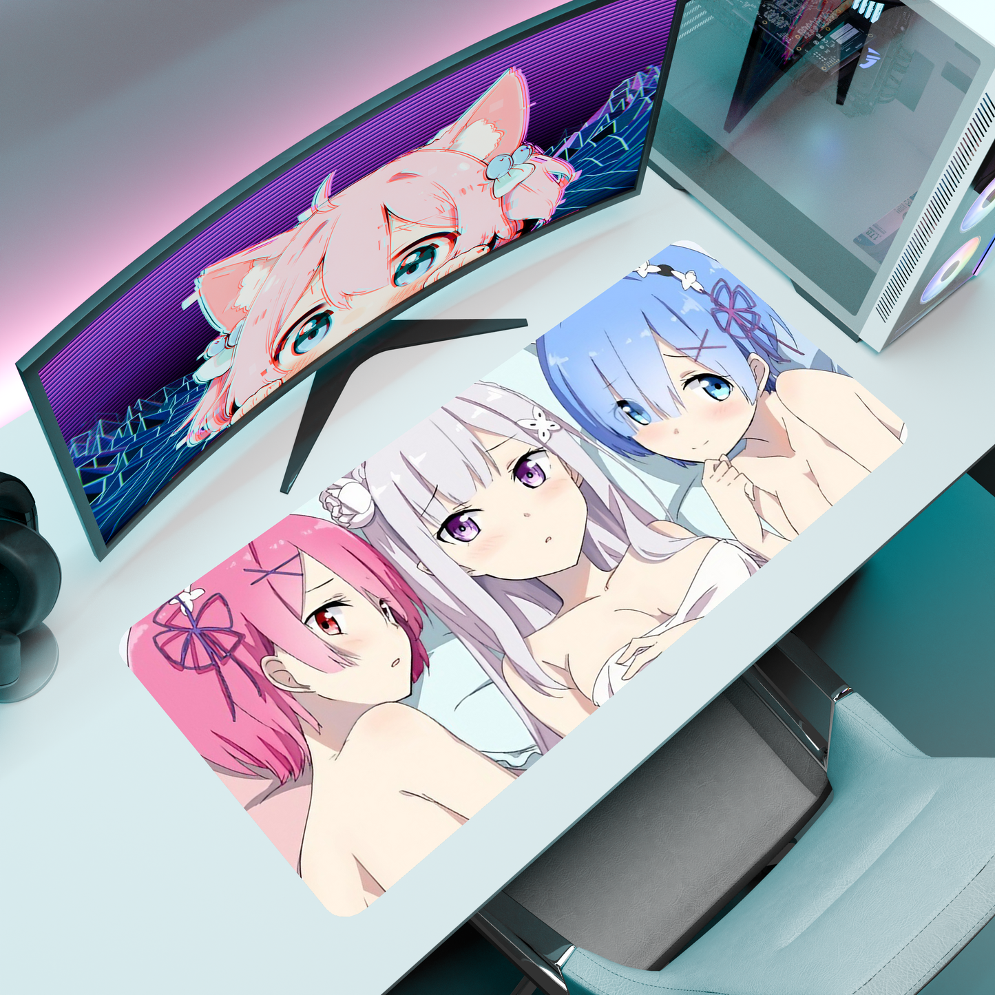 The "Frozen Elegance" Waifu Deskmat | Style D