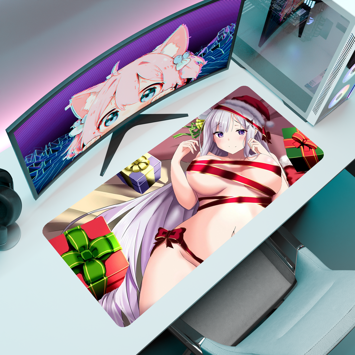 The "Frozen Elegance" NSFW Waifu Deskmat | Style M