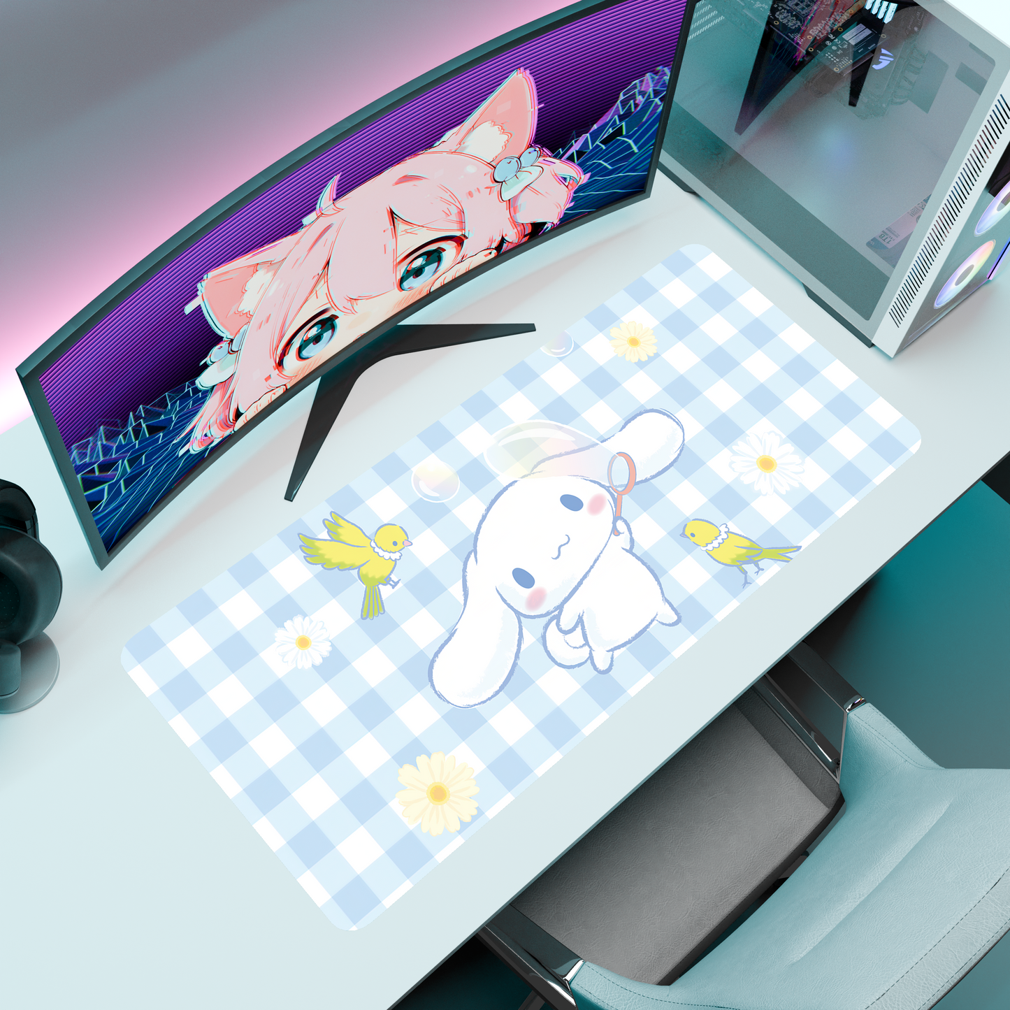 The "Cloudy Pup" Kawaii Deskmat | Style A