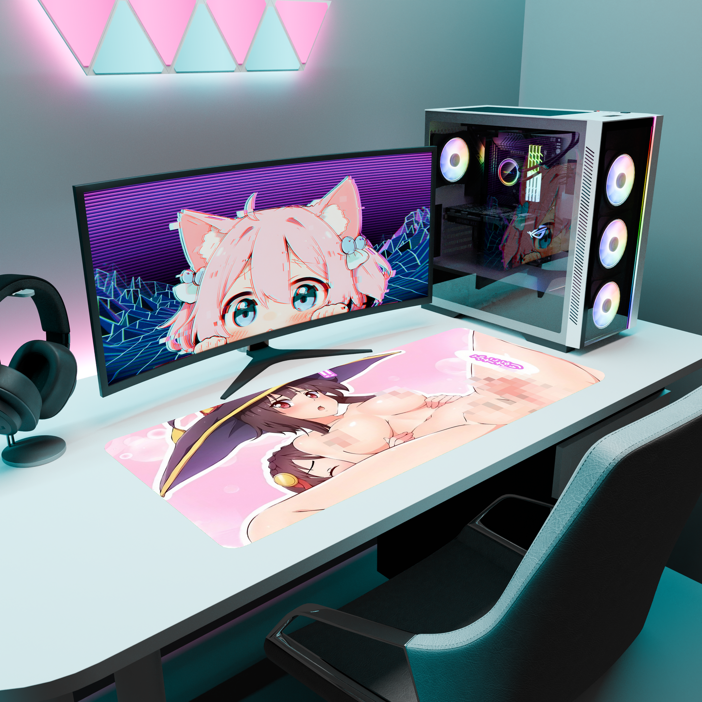 The "Explosion Maniac" NSFW Waifu Deskmat | Style G