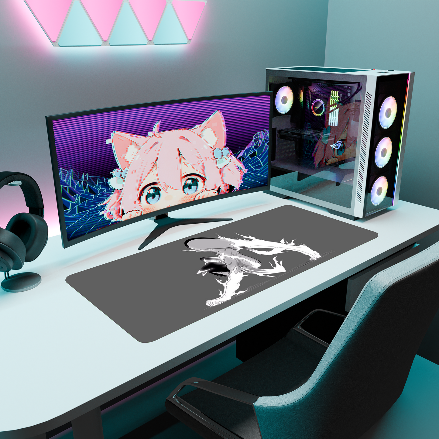 The "Flash Goddess" Waifu Deskmat | Style C