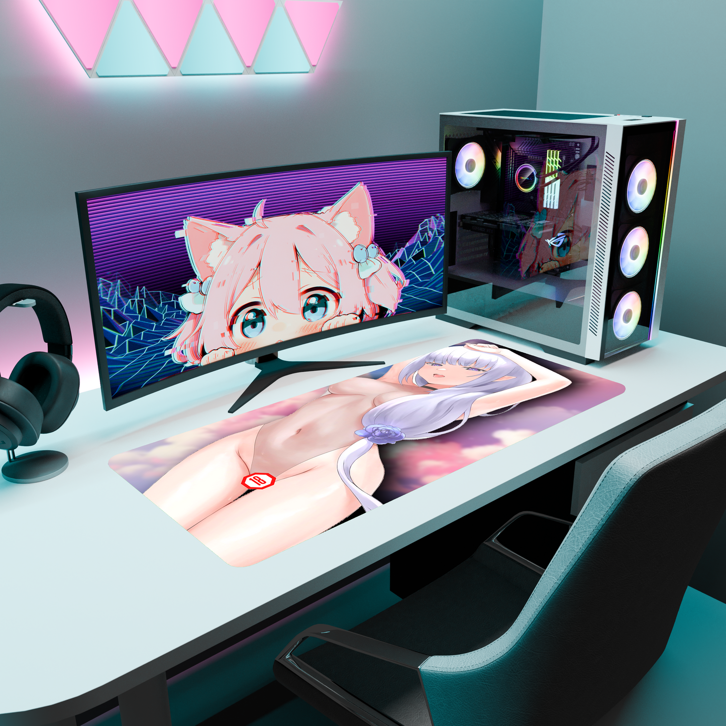 The "Frozen Elegance" Waifu Deskmat | Style A