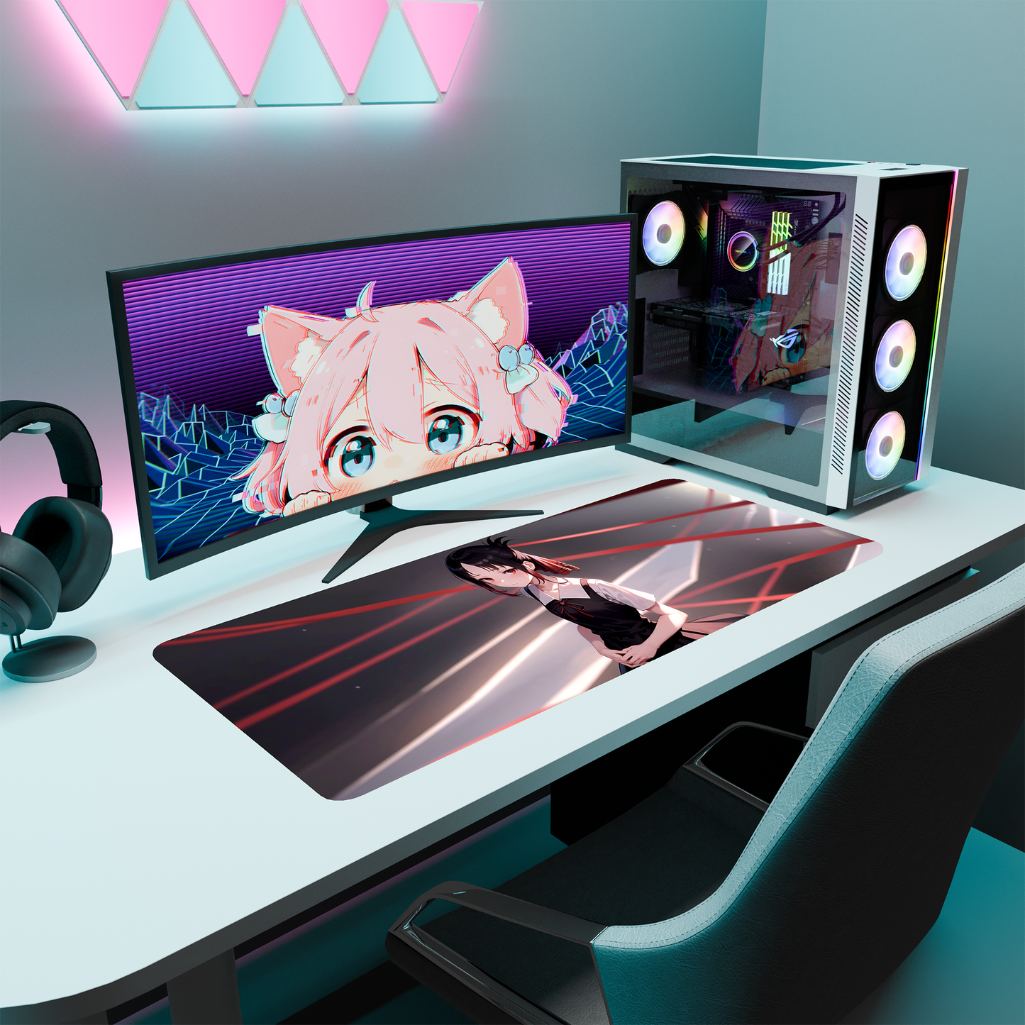 The "Princess Muscle" Waifu Deskmat | Style A