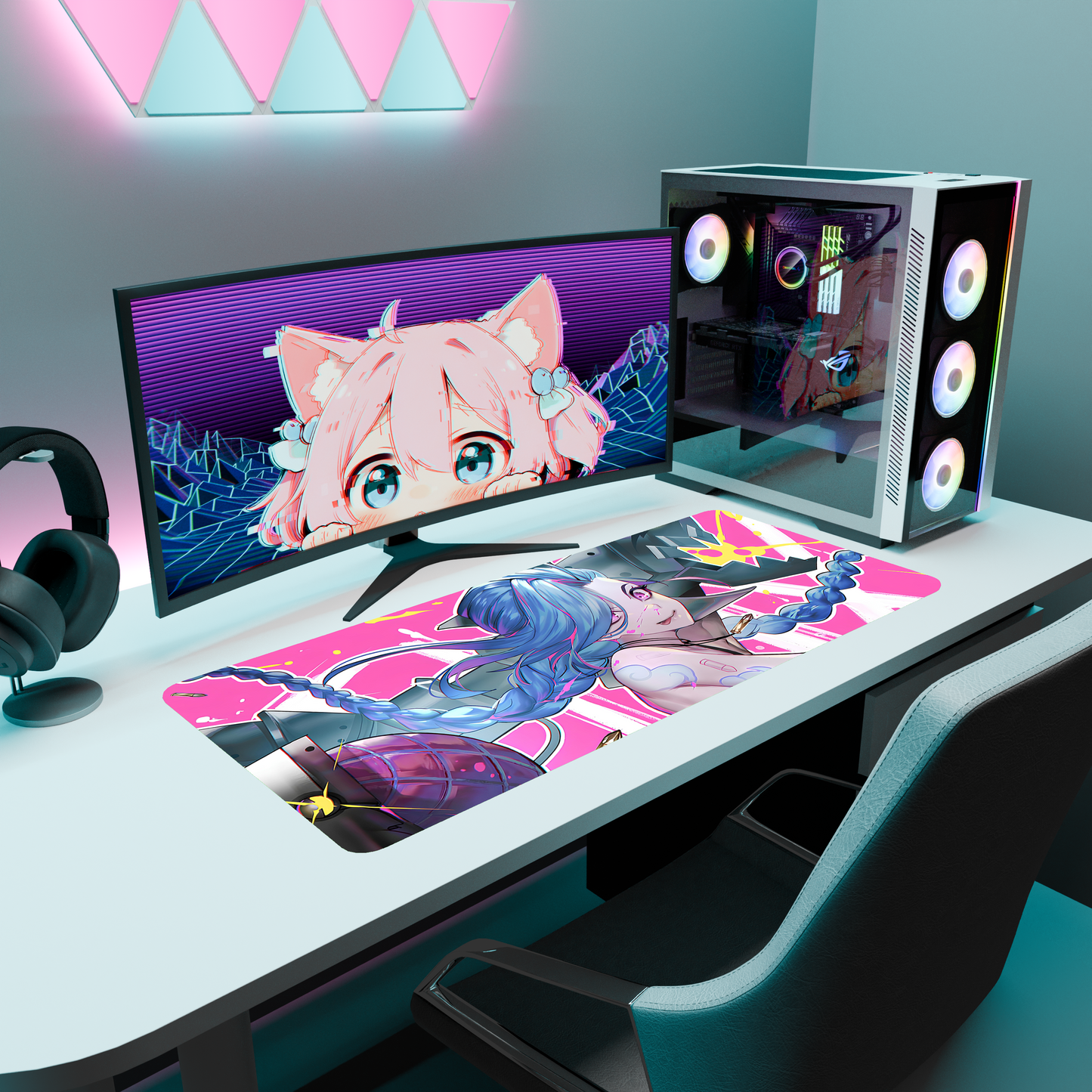 The "Boom Queen" Waifu Deskmat | Style B