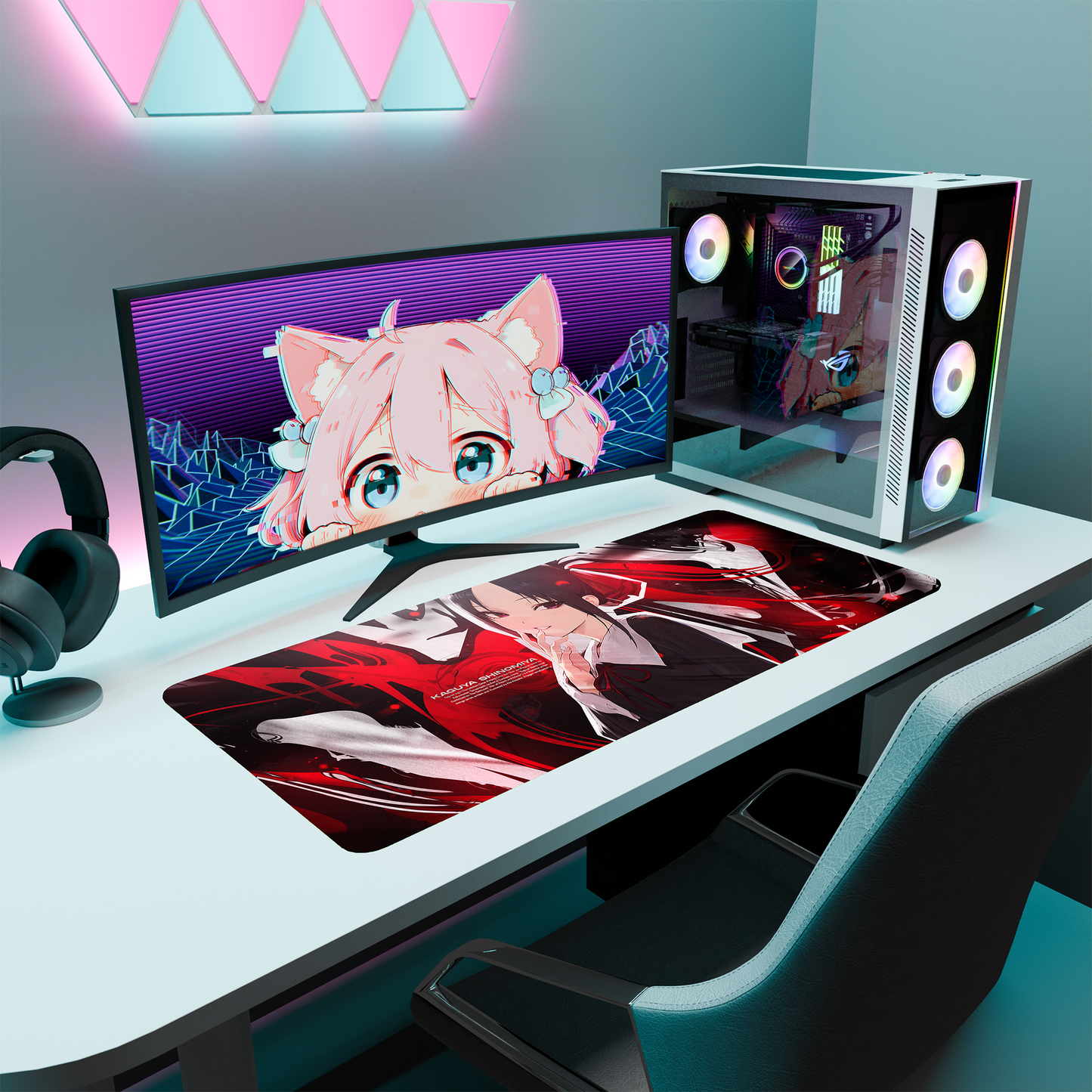 The "Princess Muscle" Waifu Deskmat | Style C