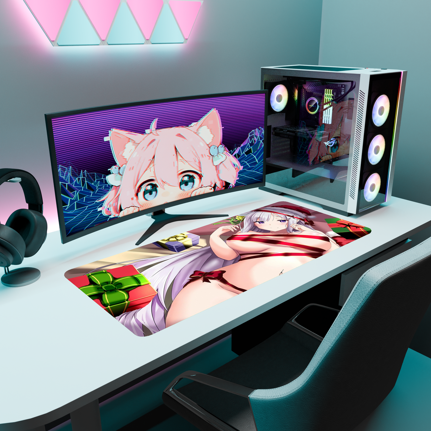 The "Frozen Elegance" NSFW Waifu Deskmat | Style M