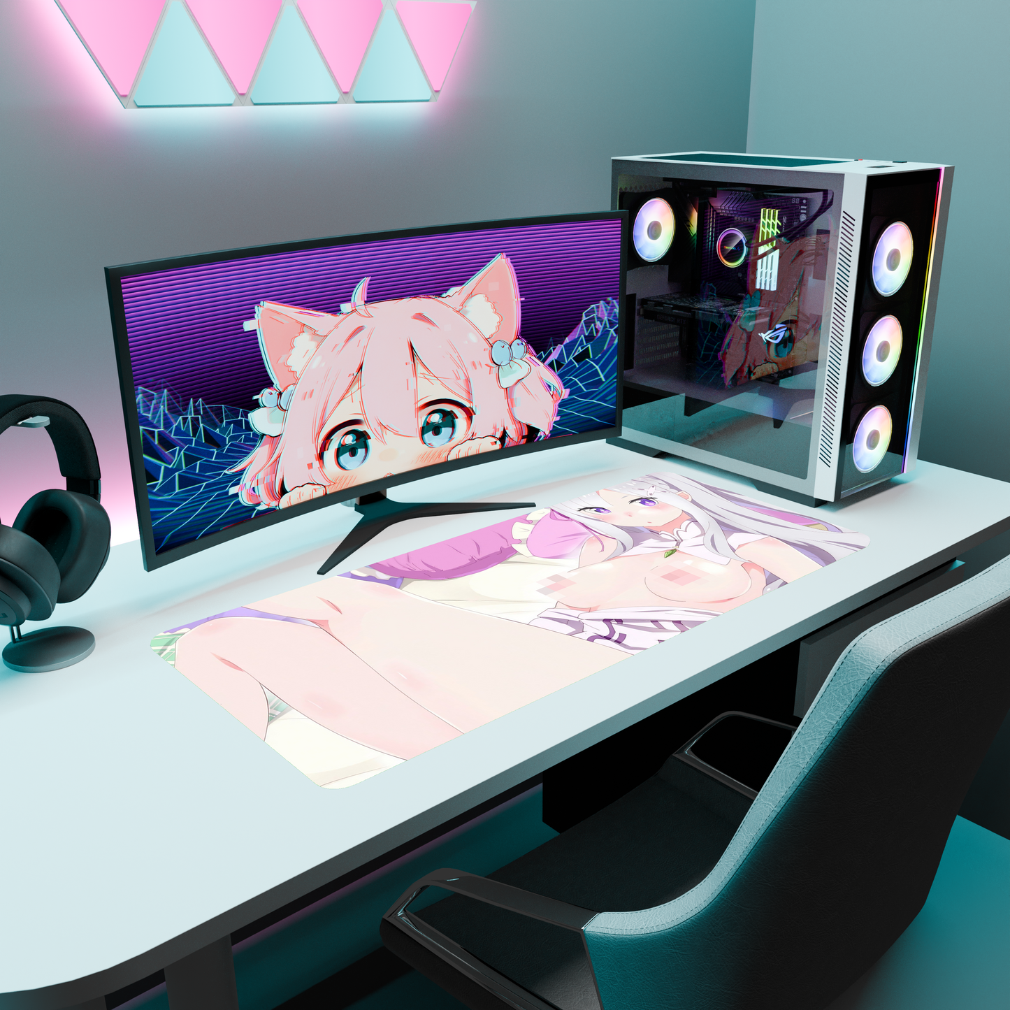 The "Frozen Elegance" NSFW Waifu Deskmat | Style G