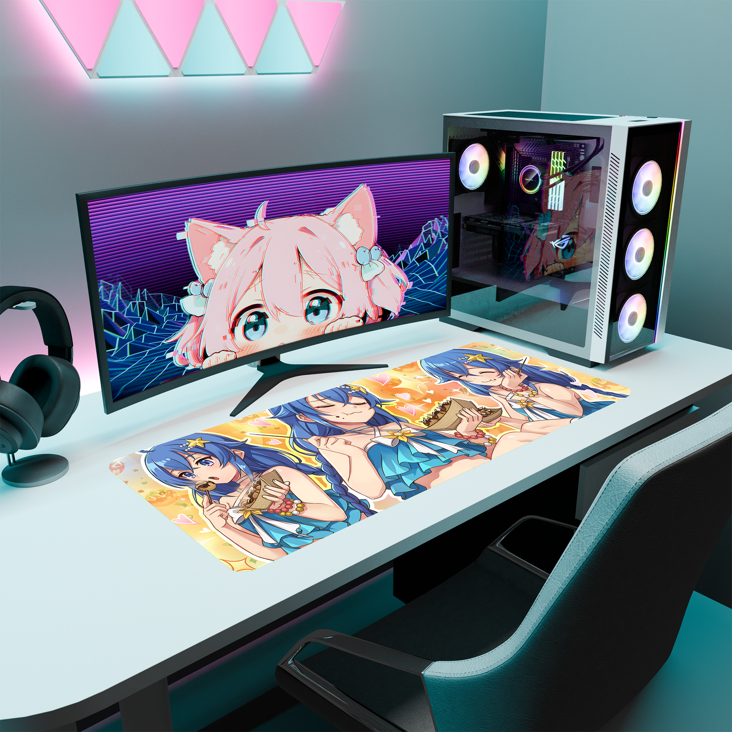 The "Water Magician" Waifu Deskmat | Style B