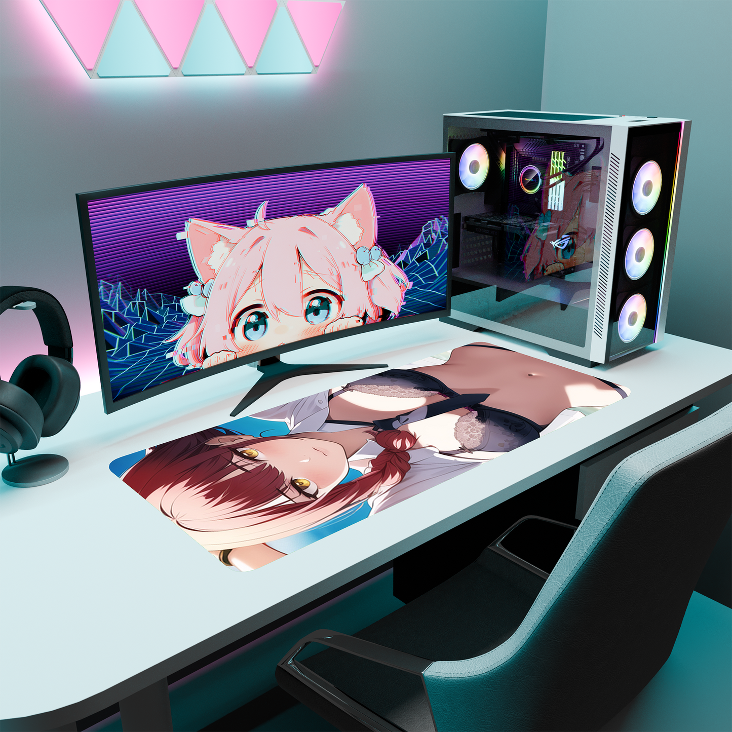 The "Control Devil" Waifu Deskmat | Style B