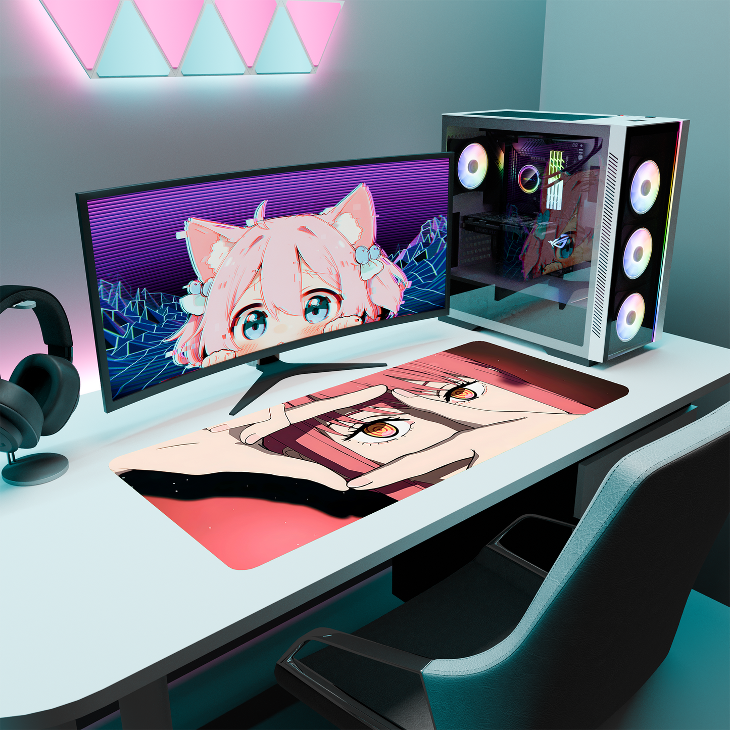 The "Control Devil" Waifu Deskmat | Style C