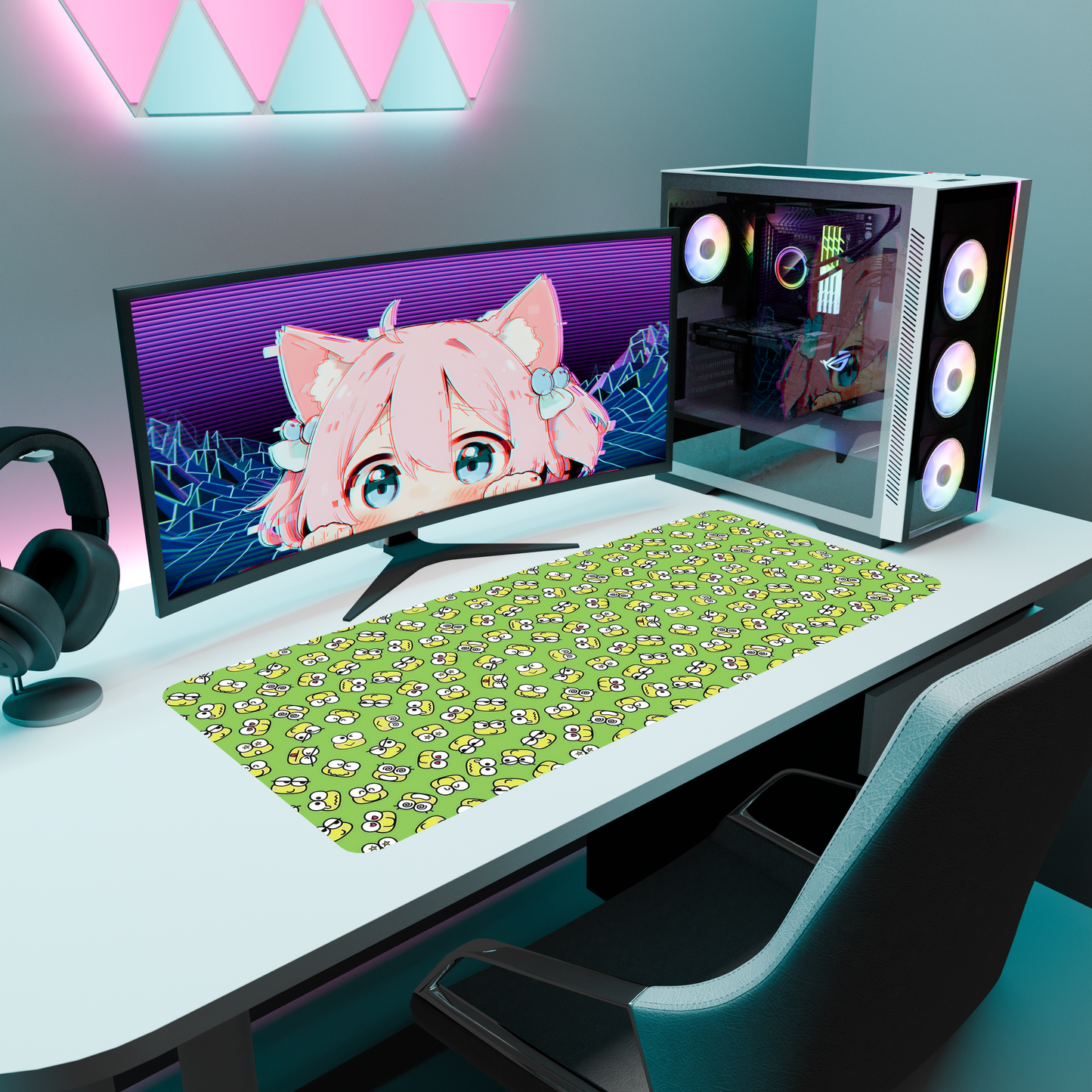 The "Kero Kero" Kawaii Deskmat | Style C