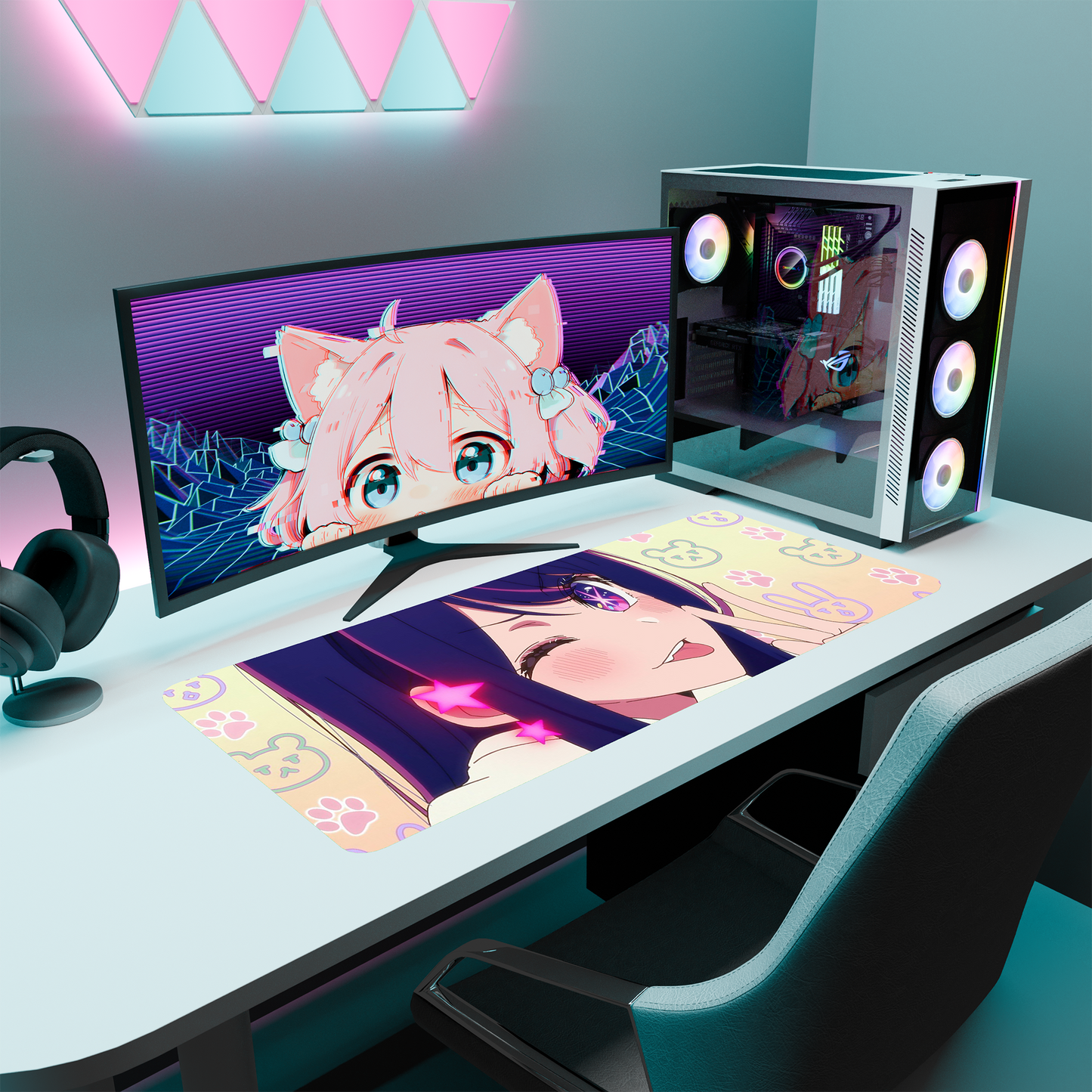 The "Super Idol" Waifu Deskmat | Style B